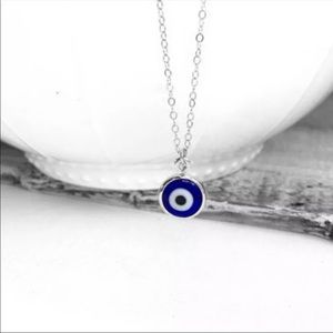 Silver Evil eye necklace 3/$30